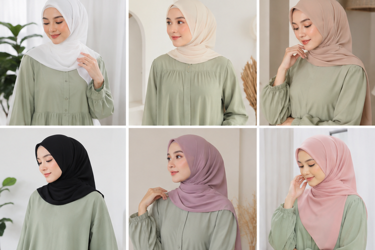 Baju Hijau Sage Cocok dengan Jilbab Warna Apa? Ini 12 Inspirasinya