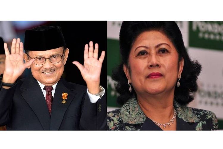 BJ Habibie (kiri) dan Ani Yudhoyono (kanan)