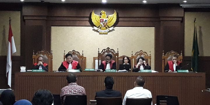 Sidang lanjutan untuk terdakwa Setya Novanto di Pengadilan Tipikor Jakarta, Kamis (1/2/2018).