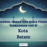 Jadwal Imsak dan Buka Puasa Kota Batam Hari Ini, Jumat 20 Februari 2026