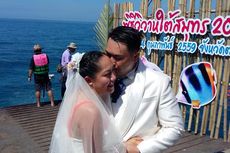 Unik, 20 Pasangan Menikah Massal di Bawah Laut Thailand