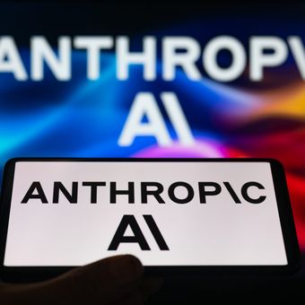 Ilustrasi perusahaan AI Anthropic.
