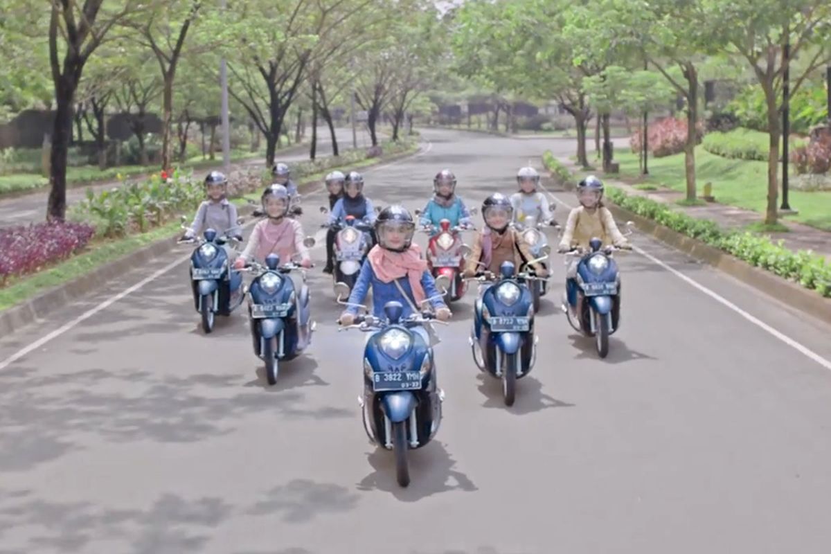 Yamaha Fino gencar dikomunikasikan cocok untuk wanita.