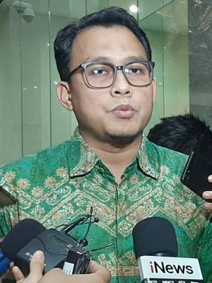 Plt Juru Bicara KPK Ali Fikri di Gedung Merah Putih KPK, Rabu (19/2/2020).