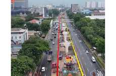 Proyek LRT Jakarta Rute Velodrome-Manggarai Masuk Tahap Pemasangan Girder