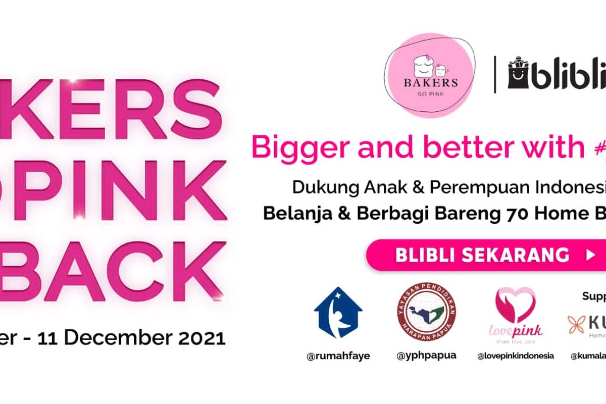 Bakers Go Pink X Blibli Ajak Pelanggan Berkontribusi pada Penanganan Isu Sosial 