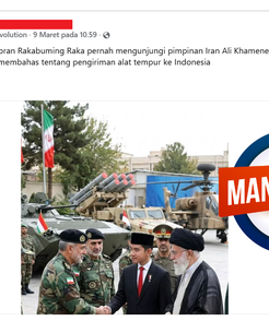 INFOGRAFIK: Muncul Hoaks Wapres Gibran Pernah Bertemu Ayatollah Ali Khamenei