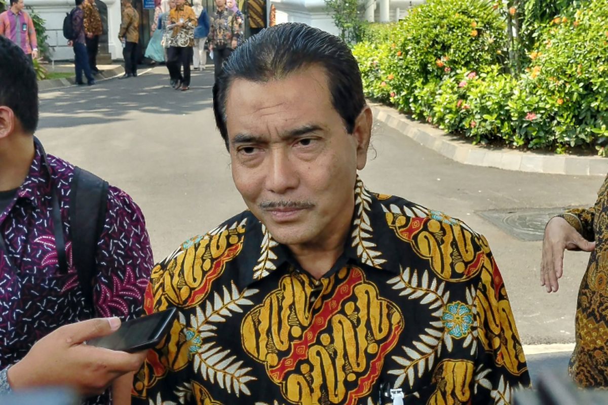 Direktur Utama BRI Suprajarto di Istana, Kamis (15/3/2018).