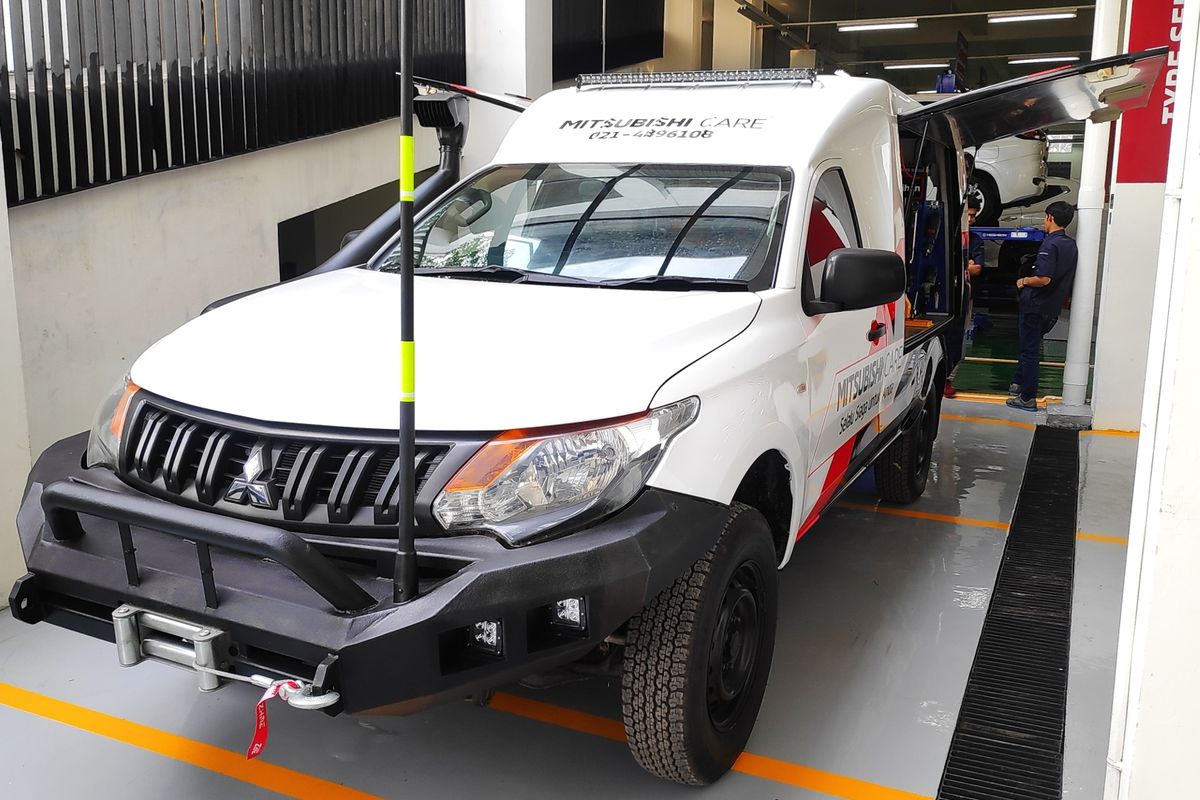 Layanan mobile service Mitsubishi menggunakan New Triton