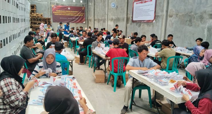 KPU Kota Bogor Mulai Sortir dan Lipat Surat Suara Pilkada 2024