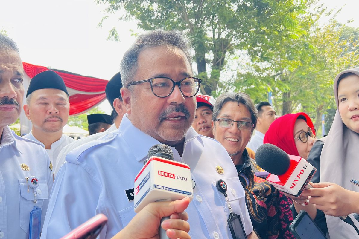 Wakil Gubernur Jakarta, Rano Karno di kawasan TB Simatupanf, Jakarta Selatan, Rabu (25/6/2025).