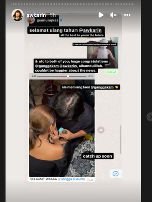 Selebgram Awkarin dilamar Gangga Kusuma.