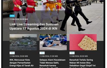 Artikel terpopuler kanal Tren, Sabtu (17/8/2024)