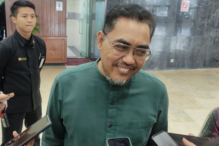 Wakil Ketua Umum PKB Jazilul Fawaid di Kompleks Parlemen Senayan, Jakarta, Selasa (25/7/2023).