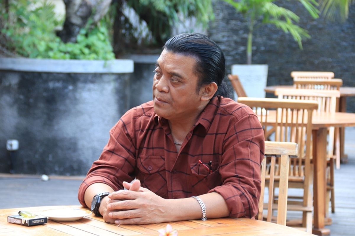 Didi Kempot saat wawancara bersama Kompas.com, Kamis (18/7/2019).