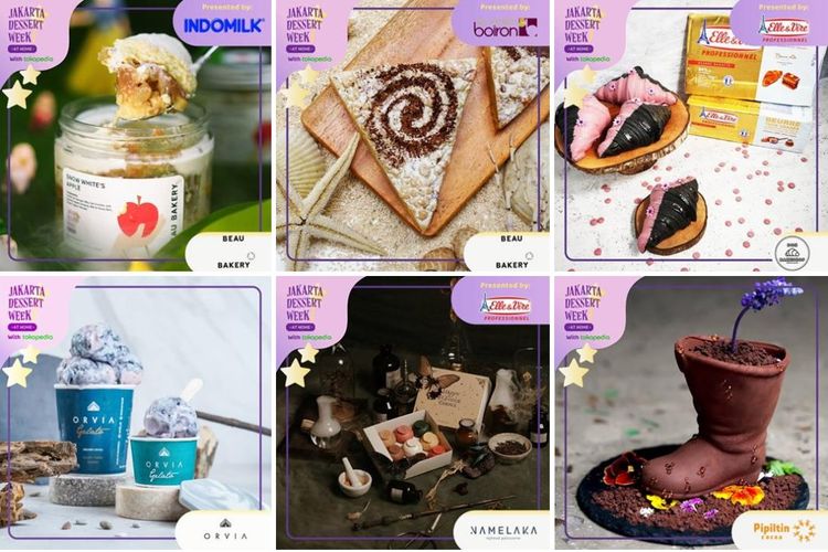 Poster produk Jakarta Dessert Week 2020. 