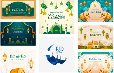 Kumpulan gambar kartu ucapan Lebaran Idul Fitri 2023