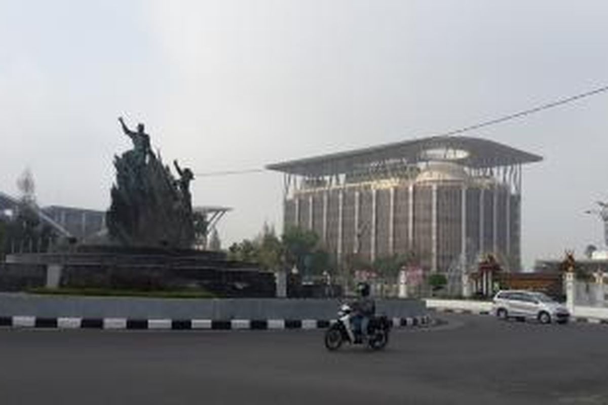 Pusat kota Pekanbaru, Riau.