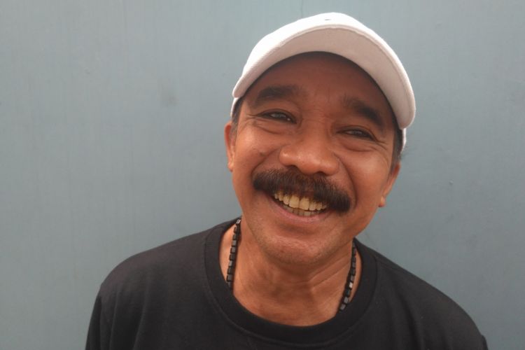 Komedian Opie Kumis saat ditemui di kawasan Mampang, Jakarta Selatan, Kamis (11/10/2018).