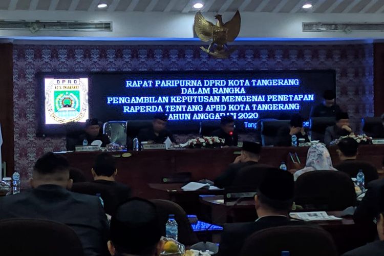 Susasana Rapat Penetapan APBD Kota Tangerang tahun 2020, Rabu (27/11/2019)