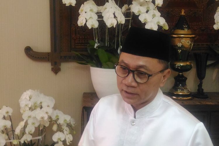 Ketua Majelis Permusyawaratan Rakyat (MPR) Zulkifli Hasandi Rumah dinasnya di Jalan Widya Chandara 4 No. 16, Jakarta Selatan, Sabtu (1/6/2019).  