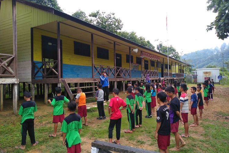 Sekolah SD di wilayah Lumbis Nunukan Kalimantan Utara