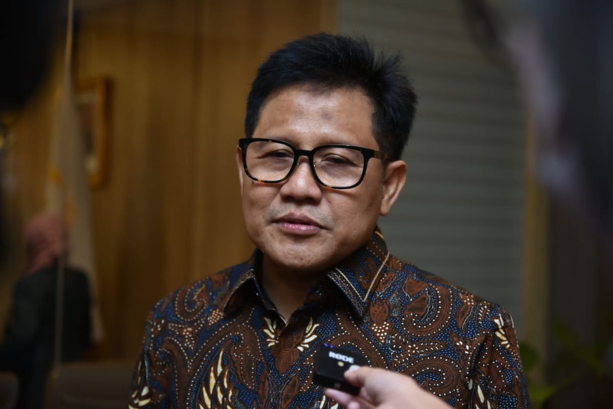 Wakil Ketua DPR RI bidang Koordinator Kesejahteraan Rakyat Abdul Muhaimin Iskandar (Gus Muhaimin) usai menerima audiensi Pengurus Besar Ikatan Dokter Indonesia (IDI) di komplek DPR RI, Senayan, Jakarta, Selasa, (18/10/2022).
