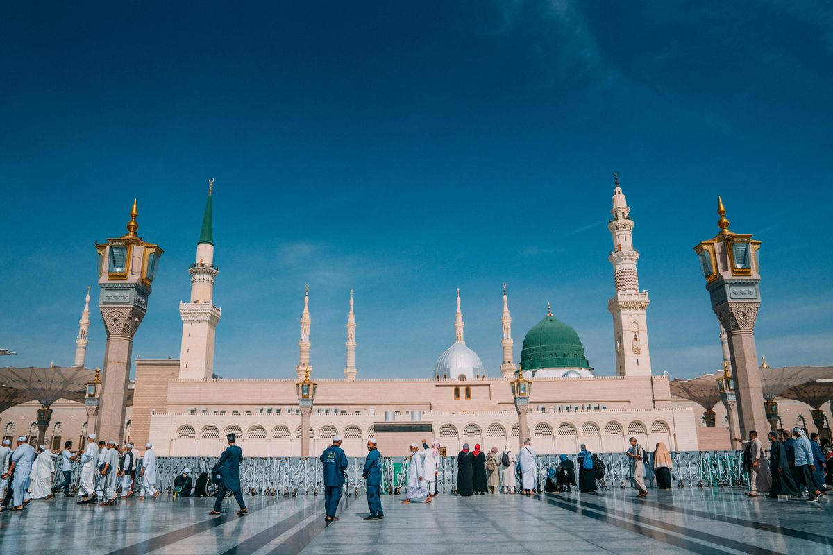 foto Kubah Hijau Masjid Nabawi 