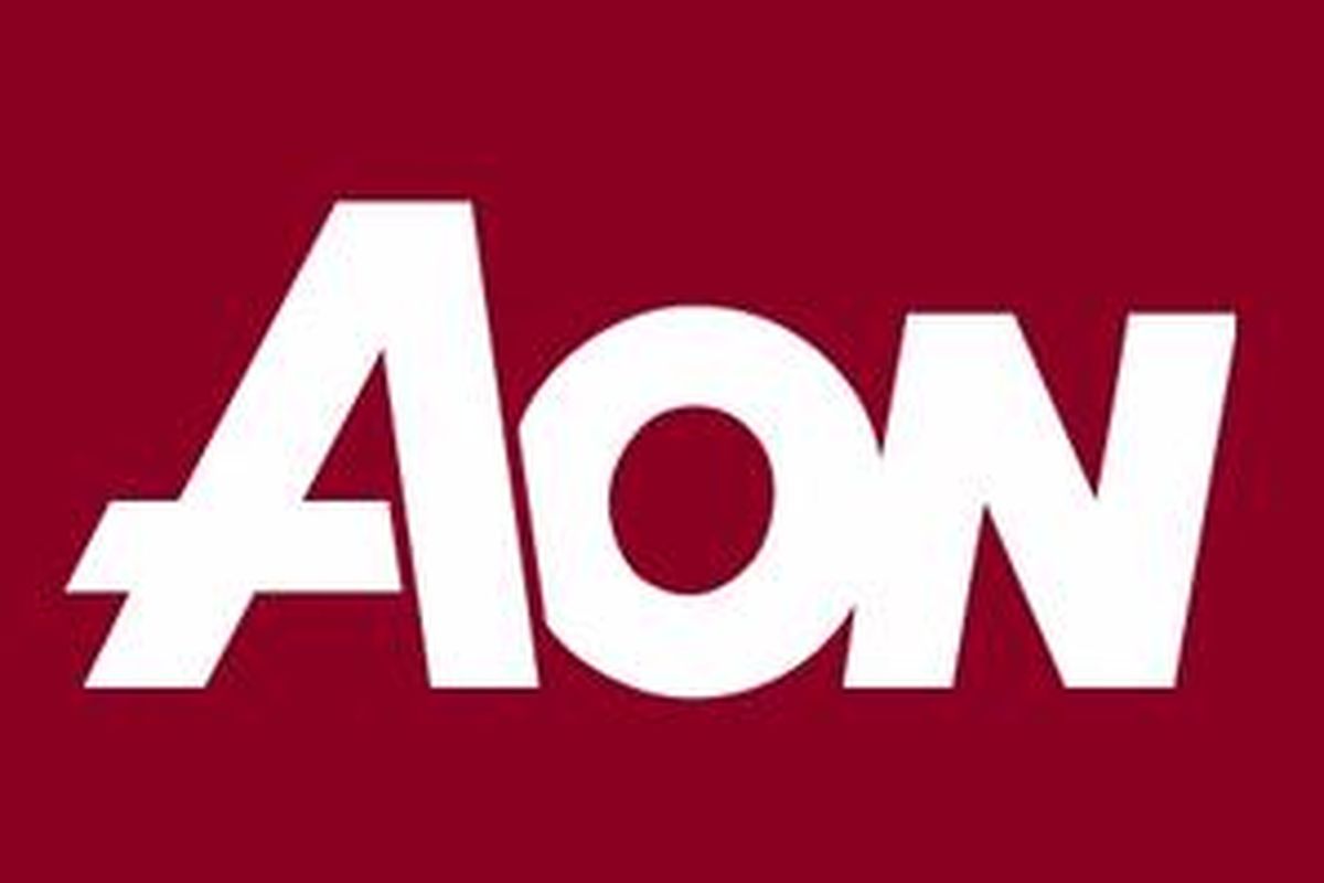 Logo Aon yang akan menghiasi kostum Manchester United mulai musim kompetisi 2010-11.