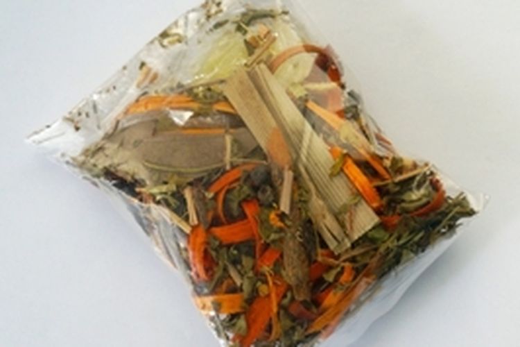 Olahan purwaceng kering