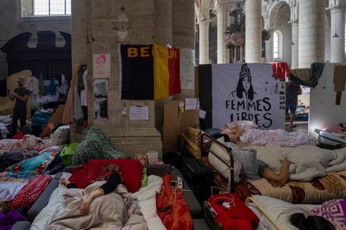Massa Migran di Brussel Akhiri Mogok Makan Massal pada Hari Ke-60