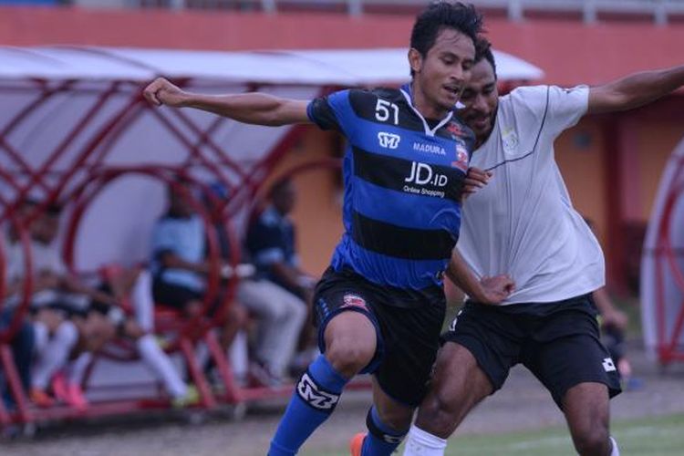 Madura United gagal meraih kemenangan saat menjamu Persela Lamongan dalam pertandingan persahabatan di stadion Gelora Ratu Pamelingan, Kamis (2/2/2017).