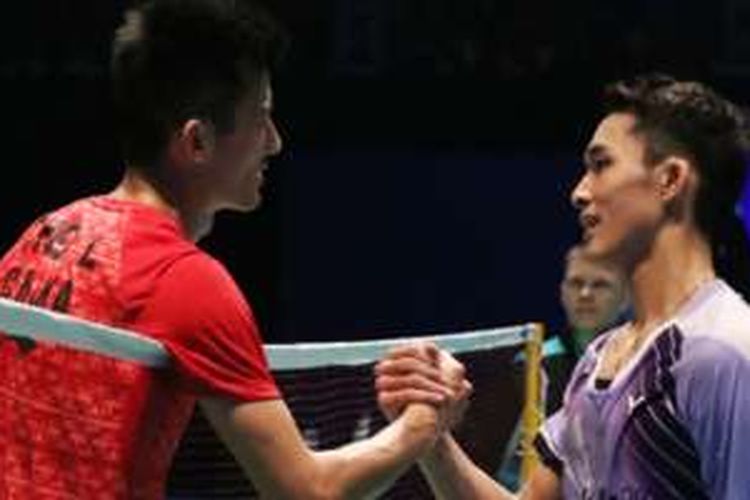 Jonatan Christie dikalahkan Chen Long di semifinal Malaysia Terbuka SSP, Sabtu (9/4/2016)