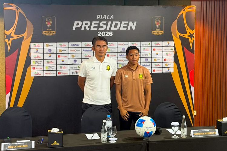 Foto DPMM FC vs Tampines Rovers di Piala Presiden 2026, Eks Arema FC dan Persita Unjuk Gigi Sore Ini