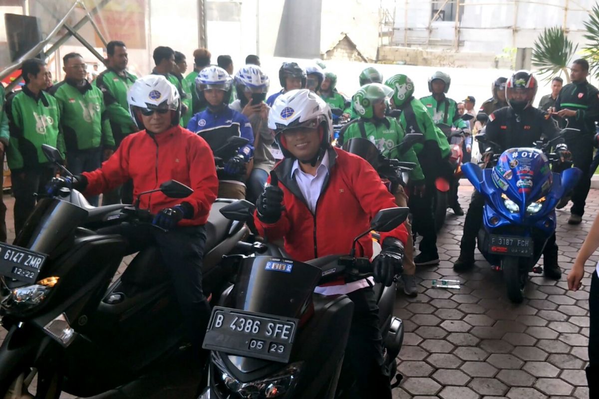 Menteri Perhubungan Budi Karya Sumadi di Depok, Sabtu (5/1/2018)