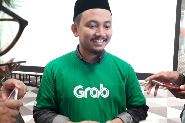 Head of Bussines Data Platform Grab,  Ainun Najib di kantor pusat Grab, Marina One, Singapura pada Rabu (11/7/2018).