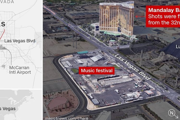 Stephen Paddock, pensiunan akuntan, seorang miliuner dan investor real estat, menembak mati puluhan orang melukai lebih dari 520 orang di Las Vegas, AS, Minggu (1/10/2017) malam. 