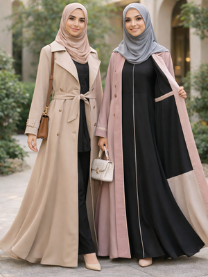 Abaya Coat dan Reversible, Fungsional & Modern