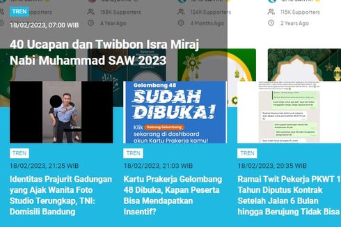 [POPULER TREN] Ucapan Isra Miraj 2023 | Identitas Prajurit Gadungan yang Ajak Wanita Foto Studio