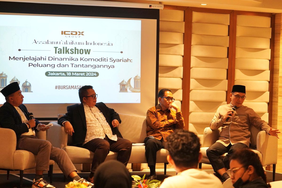 Talk Show “Menjelajahi Dinamika Komoditi Syariah: Peluang dan Tantangannya di Indonesia”, di Jakarta, Senin (18/3/2024).