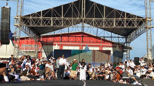 Kampanye di Palembang, Anies Dicurhati Warga soal Pariwisata dan Harga Sembako