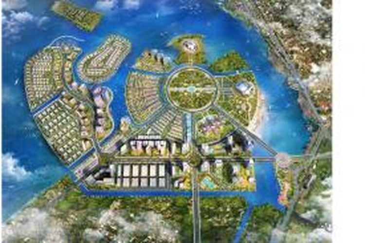 Master plan CitraLand City Losari, Makassar, Sulawesi Selatan.