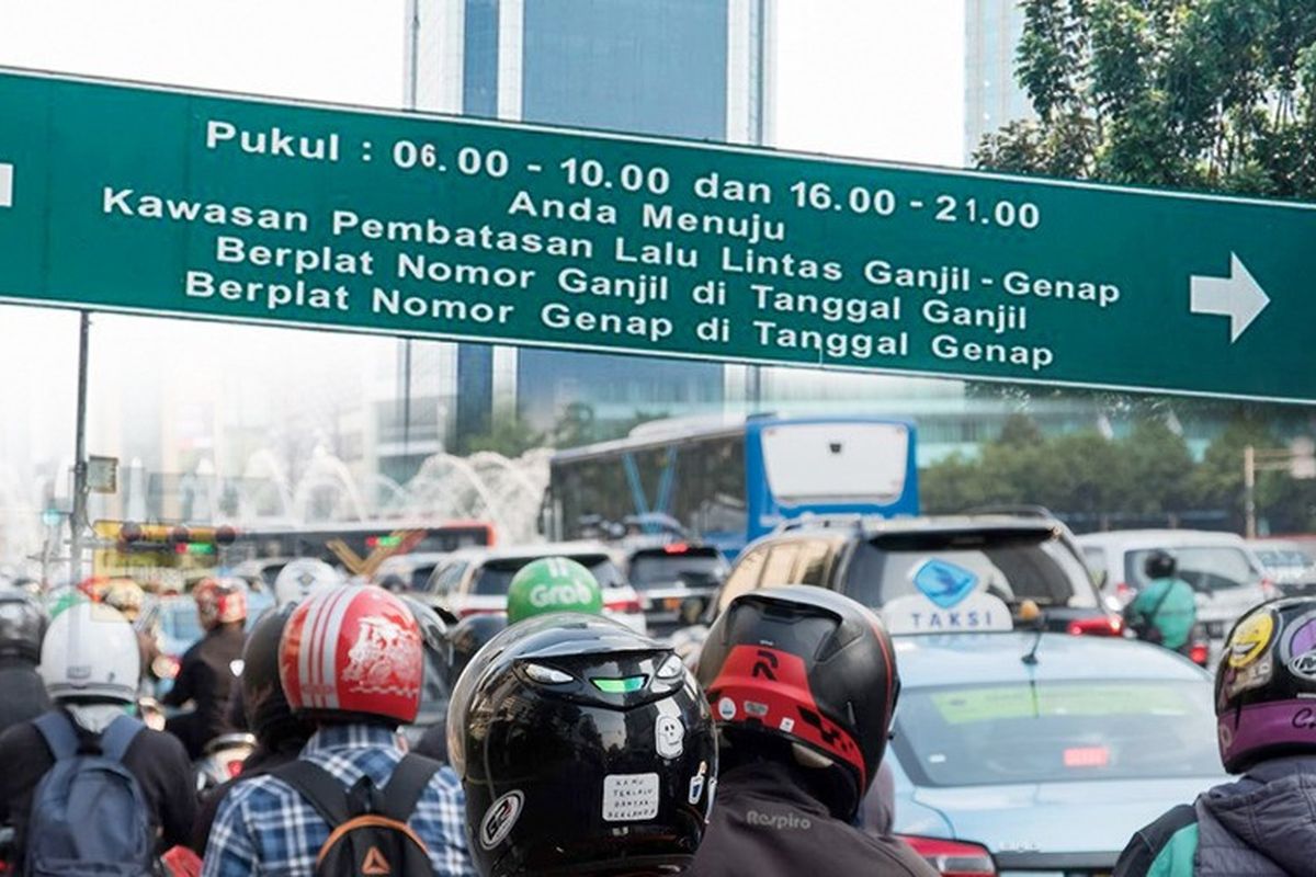 28 jalan di Jakarta terkena aturan ganil genap