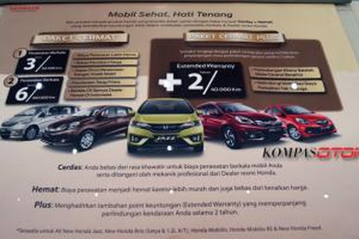 Paket Cermat adalah jawaban Honda Prospect Motor atas anggapan suku cadang mobil Honda lebih mahal dibanding merek lain.