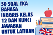 50 Soal TKA Bahasa Inggris Kelas 12 dan Kunci Jawaban serta Pembahaannya untuk Latihan