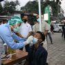 Polisi Kawal 2 Bus Rombongan Pemudik ke Puskesmas Karangsambung Kebumen, 132 Orang Dites Cepat Antigen