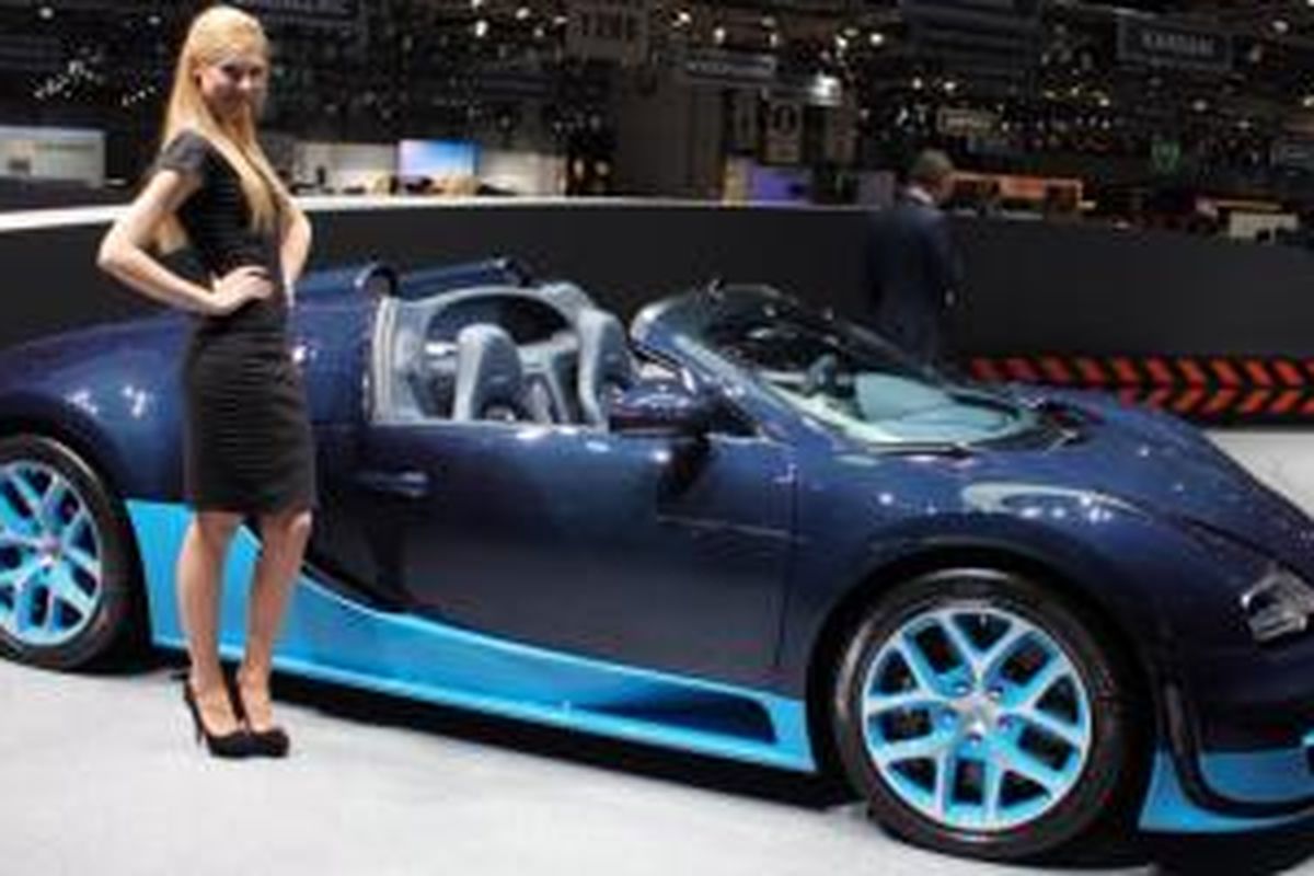 Bugatti Veyron Grand Sport Vitesse di Geneva Motor Show 2012.