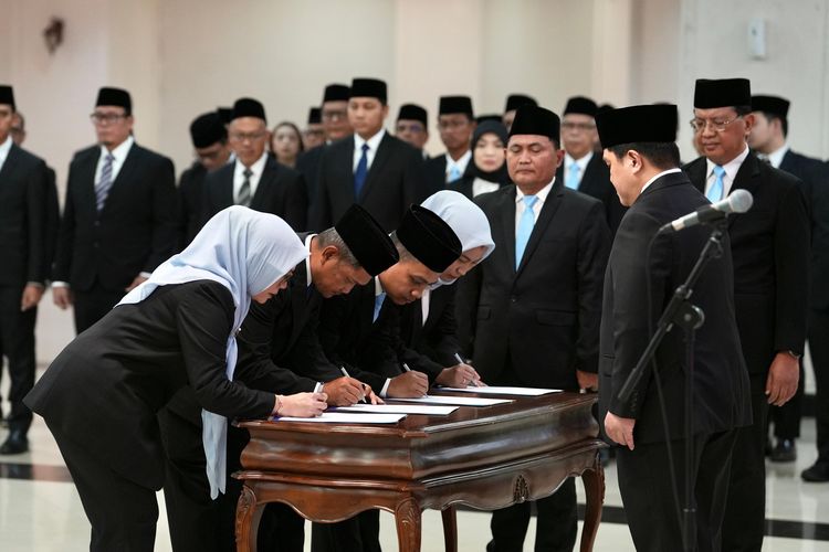 Lantik Pejabat Kemenpora, Erick Thohir: Bukan Sekadar Rotasi, tapi Transformasi Serius