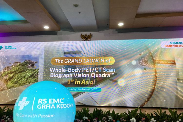 Peluncuran PET/CT Scan Biograph Vision Quadra Whole Body, di RS EMC Grha Kedoya, Selasa (26/8/2025).