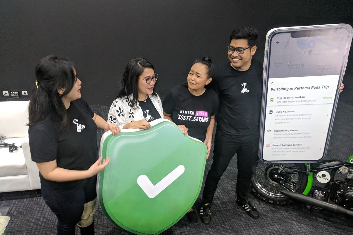 Gojek meluncurkan dua fitur keselamatan baru bagi para pengguna aplikasinya pada Jumat (15/3/2019)